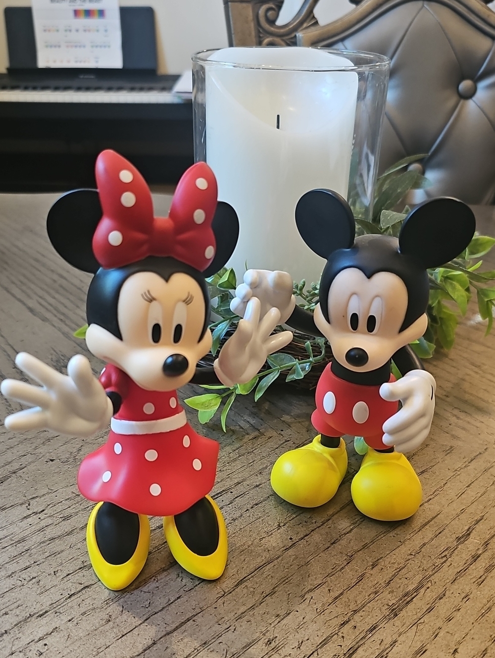 Disney Mickey & Minnie Vinyl Figures Poseable